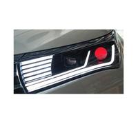 1 par de estilo de automóvil compatible con Toyota Corolla Head Lamp 2014-2016 Corolla faro DRL señal de giro dinámica lente de proyector de luz alta