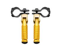 1 par de estriberas de pasajero - Reposapiés plegables, almohadillas cómodas personalizadas plegables, se ajustan a placas de escalón, mejoradores ergonómicos, clavijas fiables para bicicletas de