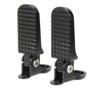1 par de estriberas para Bicicleta, estriberas Plegables de aleación de Aluminio para Bicicleta de montaña, BMX y eléctrica, Color Negro