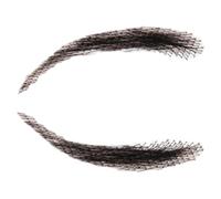 1 par de extensiones de cejas postizas hechas a mano, reutilizables, transpirables, cejas postizas | cejas de pelo real para vacaciones, cosplay, maquillaje, teatro, par