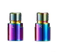 1 par de extensores de pedal de bicicleta de 20 mm para pedales de bicicleta de montaña con diseño roscado para proteger las roscas de manivela y aumentar la distancia del pedal en ambos lados