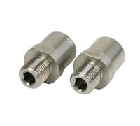 1 par de extensores de pedal de bicicleta de acero inoxidable de 9/16 pulgadas para bicicletas de montaña, bicicletas de carretera, adaptador de pedal de ciclismo