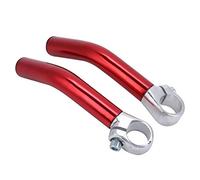 1 par de extremos de barra de bicicleta para manillar, extremos de barra de bicicleta de montaña, extremos de extensión de manillar de bicicleta, manillar de bicicleta para extremos (rojo)