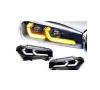 1 par de faros delanteros compatible con BMW X5 F15 faros 2013-2019 faros F15 F85 DRL señal de giro Luz De Carretera proyector de ojo de Ángel(RHD)