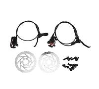 1 par de frenos de disco hidráulicos para bicicleta de montaña, frenos de disco hidráulicos delanteros y traseros de aleación de aluminio con 2 pistones y pinza forjada para ciclis