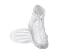1 par de fundas impermeables blancas transparentes para zapatos, reutilizables, impermeables, fundas para zapatos, fundas lavables, fundas antideslizantes para zapatos