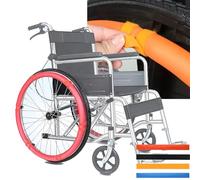 1 Par De Fundas para Aros De Empuje De Silla De Ruedas De 20-24 Pulgadas, Recortables Libremente, Ajustables, Antideslizantes, Resistentes Al Desgaste, con Agarre Firme Pink