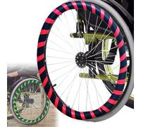 1 par de fundas para llantas de silla de ruedas, funda protectora de anillo de empuje de mano de 20/22/24 pulgadas, antiarañazos/4,6 mm de grosor, silicona (resistencia), mejora el agarre y la