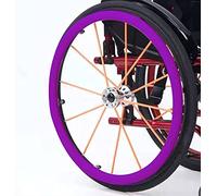 1 par de Fundas Protectoras para Rueda Trasera de Silla de Ruedas de 24 Pulgadas, Fundas Protectoras para Llantas de Empuje para Silla de Ruedas, Rueda Trasera, A, 24 Pulgadas