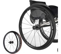 1 Par De Fundas Protectoras para Ruedas Traseras De Sillas De Ruedas, Anillo De Carrito De Empujador De Silla De Ruedas,Cubiertas De Llanta De Empuje For Silla De Ruedas,Negro,20in