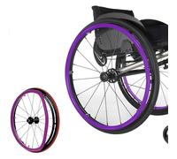 1 Par De Fundas Protectoras para Ruedas Traseras De Sillas De Ruedas, Anillo De Carrito De Empujador De Silla De Ruedas,Cubiertas De Llanta De Empuje For Silla De Ruedas,Púrpura,20in