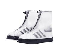 1 par de fundas transparentes impermeables para zapatos, reutilizables, impermeables, para zapatos de día lluvioso, fundas para zapatos con cordón, fundas antideslizantes de goma para zapatos