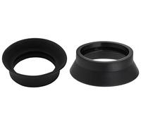 1 par de gafas binoculares de 28-32 mm, protectores oculares de goma, protectores oculares para microscopio