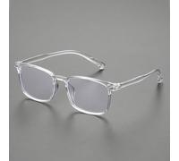 1 par de gafas unisex sin cristales con montura rectangular, adecuadas como regalo de para y familiares