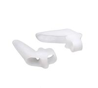 1 Par de Gel de Silicona dedos de pie Dos Agujero Toe Separador Thumb Valgus Protector Juanete ajustador Hallux Valgus Guardia pies cuidado
