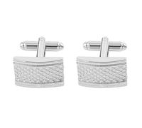 1 par de gemelos para hombre con rayas talladas, accesorios de ropa para fiestas, bodas, festivales, cumpleaños, danza
