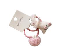 1 par de gomas elásticas para recién nacidos con adornos de bola, lazos elásticos