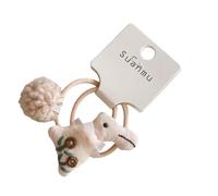 1 par de gomas elásticas seguras para el pelo, horquillas para el pelo con accesorios de pelota, clips, opción multicolor, accesorios para el pelo de poliéster suave