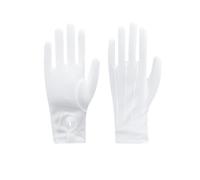 1 par de guantes blancos para hombre de nailon y algodón para ceremonias formales, guantes de servicio con 3 pespuntes y hebilla central, ideal para desfile, traje, inspecciones de joyas, talla grande