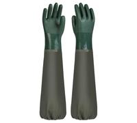 1 Par De Guantes De Goma Impermeables, Guantes Largos Resistentes Al Desgaste, Guantes Reutilizables, Protectores, Adecuados Para La Industria Del Agua, Jardinería, Agricultura, Etc.