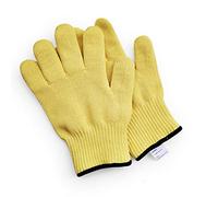 1 par de guantes de lana de aramida de punto para proteger la muñeca larga/corta, a prueba de calor, resiste quemaduras calientes, hornos y hornos calientes, guantes de trabajo resistentes al calor, M