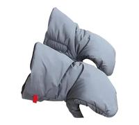 1 par de guantes de manubrio, cómodos, anticómodos, amplia aplicación, mantiene el calor, para cochecito de bebé, forro polar, para entrenamiento, esquí, correr, deportes, fiesta, vida diaria (gris, A