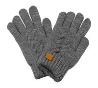 1 Par De Guantes De Terciopelo Gris, Guantes De Punto Cálidos, Guantes Para Pantalla Táctil, Guantes Para Exteriores Resistentes Al Frío, Guantes Deportivos