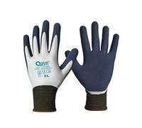 1 par de guantes de trabajo de jardín, de goma de látex totalmente revestido, forro de punto, flexible, resistente al agua y al barro para palma y espalda (10/XL)