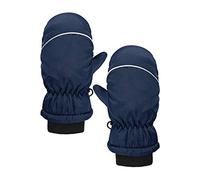 1 par de guantes impermeables para la nieve, guantes de bebé, 6 12 meses (azul oscuro, talla única)