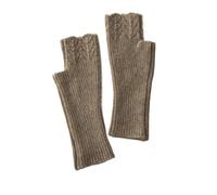 1 par de guantes invierno for mujer, manoplas tejidas for, muñeca punto sólidos cálidos Para Deportes Al Aire Libre(Camel)