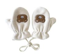 1 Par De Guantes Térmicos Para Colgar En Cuello Para Niños Diseño Suave a Prueba De Para Edades De 1 a 12 Años Protecciones Contra Clima Frío Guantes Coloridos Para Niños