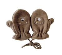 1 Par De Guantes Térmicos Para Colgar En Cuello Para Niños Diseño Suave a Prueba De Para Edades De 1 a 12 Años Protecciones Contra Clima Frío Guantes Coloridos Para Niños
