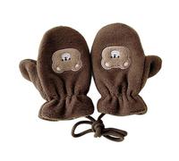1 Par De Guantes Térmicos Para Colgar En Cuello Para Niños Diseño Suave a Prueba De Para Edades De 1 a 12 Años Protecciones Contra Clima Frío Guantes Coloridos Para Niños