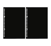 1 par de hojas sueltas B5 cubiertas coloridas para cuadernos de polipropileno, resistentes al agua, accesorios para planificación, suministros escolares, fundas de plástico, protección de papel con