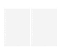 1 par de hojas sueltas B5 cubiertas coloridas para cuadernos de polipropileno, resistentes al agua, accesorios para planificación, suministros escolares, fundas de plástico, protección de papel con