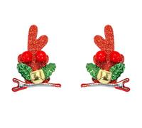 1 par de horquillas coloridas para el pelo, horquillas de Navidad cómodas para fiestas de cumpleaños infantiles