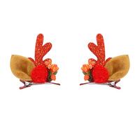 1 par de horquillas coloridas para el pelo, horquillas de Navidad cómodas para fiestas de cumpleaños infantiles