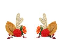 1 par de horquillas coloridas para el pelo, horquillas de Navidad cómodas para fiestas de cumpleaños infantiles