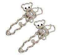 1 par de horquillas de mariposa para el pelo con diseño de ojo de gato misterioso, accesorio de peinado para mujeres y niñas, varios atuendos