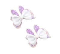 1 par de horquillas de pelo de felpa con diseño de conejitos de Pascua para niños y adolescentes, accesorio festivo