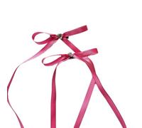 1 par de horquillas para el pelo con lazo para niñas calientes, con lazo largo, clip para el pelo de pico de pato para mujer