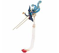 1 par de horquillas para el pelo, hechas a mano, de metal, estilo retro chino, hechas a mano