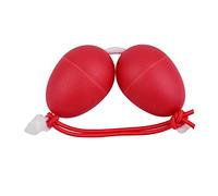 1 par de huevos de arena para muñeca, instrumento de percusión, carcasa de plástico con arena de hierro, cuerda suave para niños, fiesta, calentamiento, atención del bebé, coordinación, desarrollo del