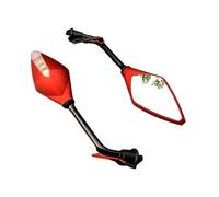 1 Par De Intermitentes Universales Para Motocicleta, Espejos Retrovisores, Indicador De Patinete, Espejo De 10mm Espejo retrovisor de motocicleta(Red)