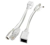 1 par de Inyector PoE Pasivo y Kit Divisor para Accesorio de Dispositivo de Red Inalámbrica