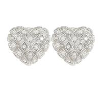 1 par de joyas elegantes con forma de corazón de amor para oreja, adornos de Clip para auriculares para Freeclip 1 2, dispositivo auditivo, adorno para auriculares de Metal