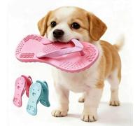 1 par de juguetes de dentición para cachorros en forma de pantufla, juguete suave para masticar para razas pequeñas, salud dental y alivio del aburrimiento, juguete de búsqueda de perro de disco