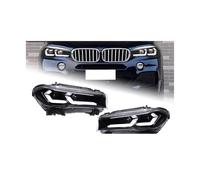 1 par de luces de coche compatible con BMW X5 X6 faro 2014-2018 F15 F16 lámpara Drl lente de proyector accesorios automotrices(RHD)