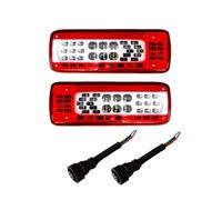 1 par de luces traseras LED for camión de 24 V, 82483074, 21735299, 82483073, compatibles con Volvo FMX 500 compatibles con Renault(1pair with plugs)