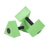 1 par de Mancuernas flotantes de Agua Triangulares para niños Material didáctico para natación para Piscina Gimnasio Equipo de Entrenamiento de flotabilidad de Espuma EVA Ligero (Grass Green)